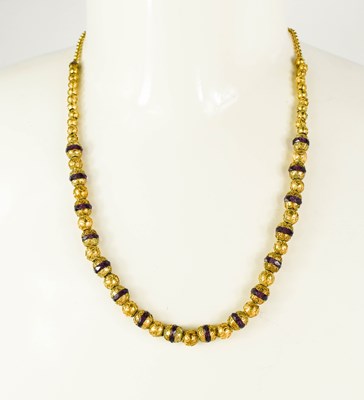 Lot 80 - A mid-19th century amethyst and gilt metal...