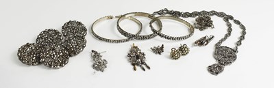 Lot 79 - A selection of Georgian and later white metal...