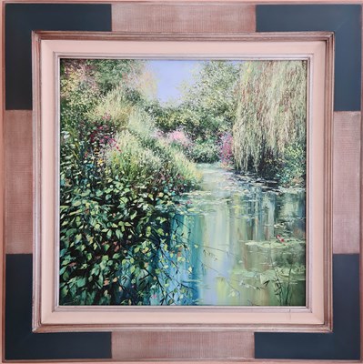 Lot 457 - C. BAYNES (b. 20th century) A landscape...