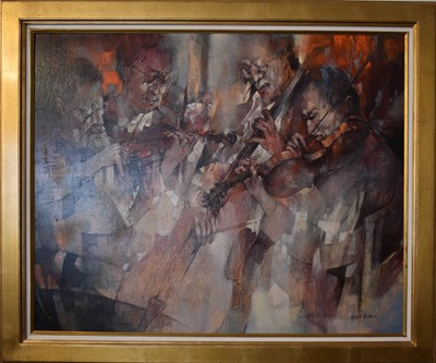 Lot 454 - Angelo BELLINI (Italian, b. 1938) Musicians...