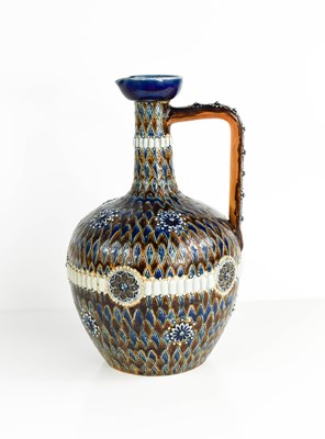 Lot 531 - A 19th century Doulton Lambeth jug decorated...