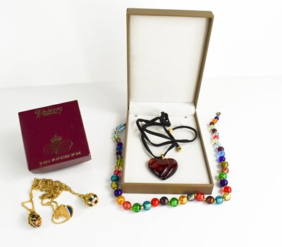 Lot 80 - A group of jewellery comprising two Russian...