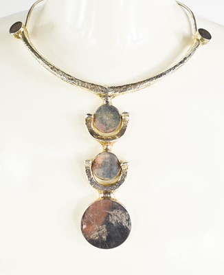 Lot 32 - A silver plated Danish triple graduated...