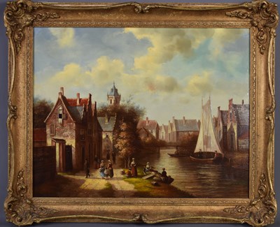Lot 447 - L Meyer (20th century): Old Master Dutch style...