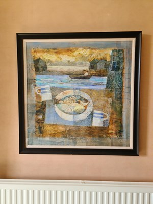 Lot 437 - B Stewart (20th century): Untitled, mixed...