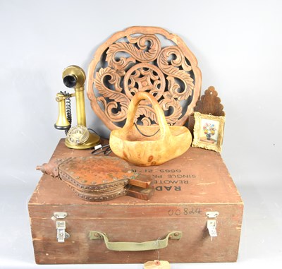 Lot 31 - A remote monitoring radiacmeter wooden case...