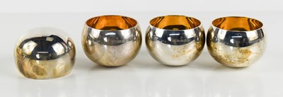 Lot 116 - Barry Thomas, four silver tumblers, with...