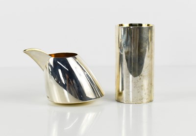 Lot 111 - Barry Thomas, a silver milk jug and a silver...