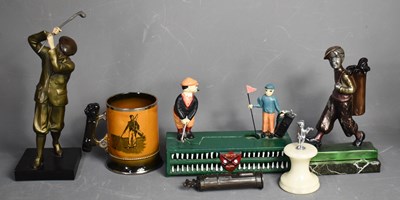 Lot 87 - A group of golfing related memorabilia to...