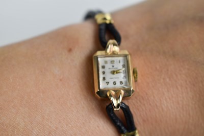 Lot 45 - A 9ct gold ladies Rolex wristwatch, circa 1920,...