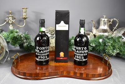 Lot 43 - Two bottles of vintage Villanova port, 1985,...
