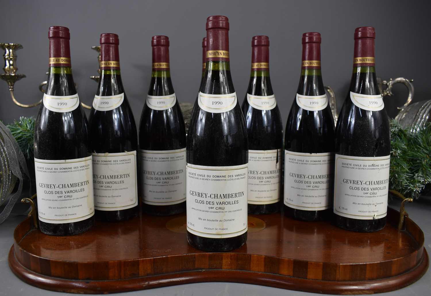 Lot 22 - Eight bottles of Gevrey-Chambertin, Clos des...