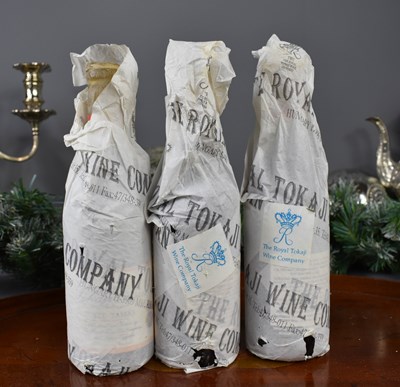 Lot 72 - Three bottles of Tokaji Aszu (Royal T),...