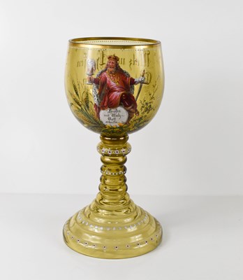 Lot 138 - A late 19th century German glass of large...