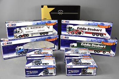 Lot 357 - Nine boxed Corgi limited edition haulage...