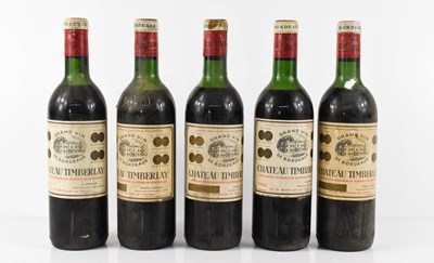 Lot 143 - A part case of five bottles of Cateau...