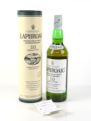 Lot 150 - A bottle of Laphroaig 10yrs old single malt...